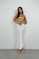 Parlak Straplez Crop - Gold