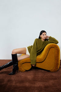 Crew Neck Basic Knit Sweater