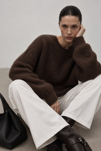 Crew Neck Basic Knit Sweater