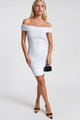 Straplez Basic Mini Elbise - Beyaz