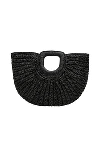 Oval Form Hasır El Çantası