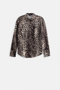 Leopar Desen Gömlek