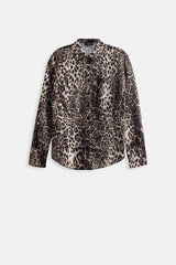Leopar Desen Gömlek