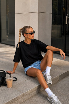 Oversize Basic T-Shirt - Siyah