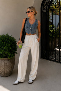 Denim Cepli Yelek