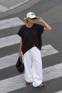 Oversize Basic Triko Süveter