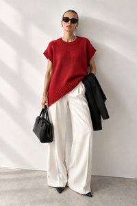 Oversize Basic Knit Sweater