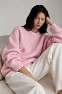 Crew Neck Basic Knit Sweater