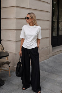 Bel Büzgülü Basic T-Shirt