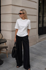 Bel Büzgülü Basic T-Shirt