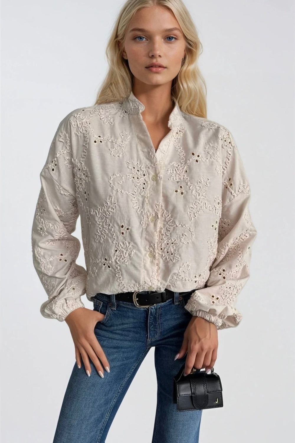 Guipure Lace Patterned Shirt