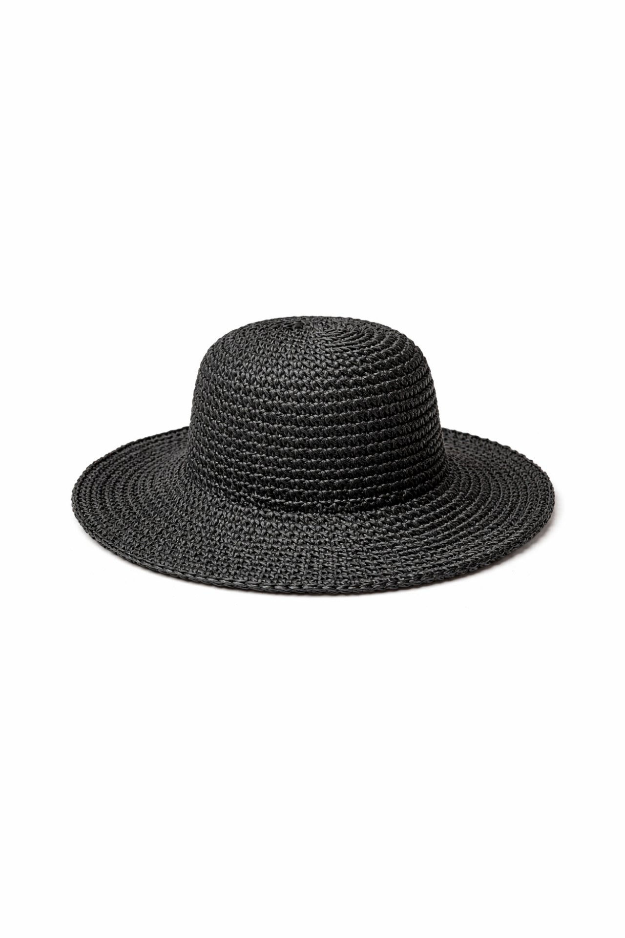 Bucket Hasır Şapka - Siyah