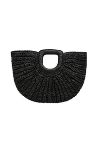 Oval Form Hasır El Çantası